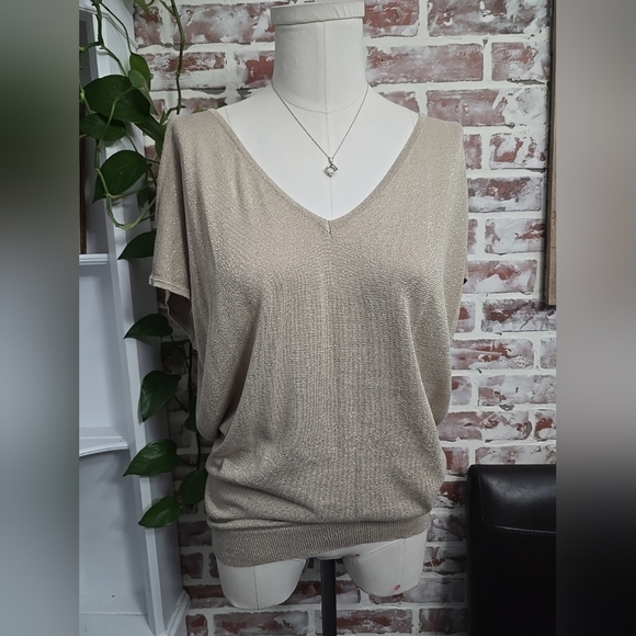 Charlie Paige Sweaters - Charlie Paige womens sweater sz petite small gold